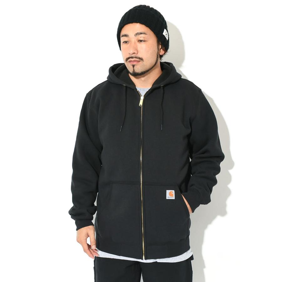 Carhartt ブラック パーカー Mサイズ ルーズフィット Carhartt（カーハート） パーカー ジップアップ メンズ ルーズ