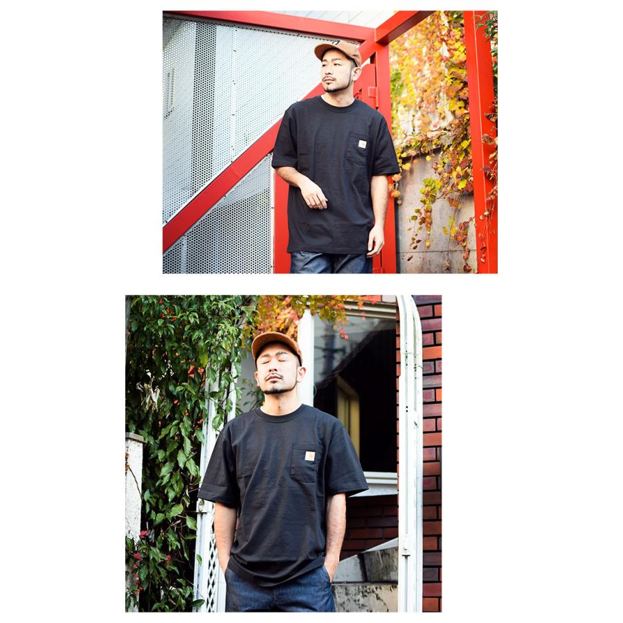 カーハート Tシャツ 半袖 Carhartt メンズ ルーズ フィット ヘビーウェイト ポケット ( Loose Fit Heavyweight Pocket S/S Tee K87 K87-M )[M便 1/1]｜icefield｜20