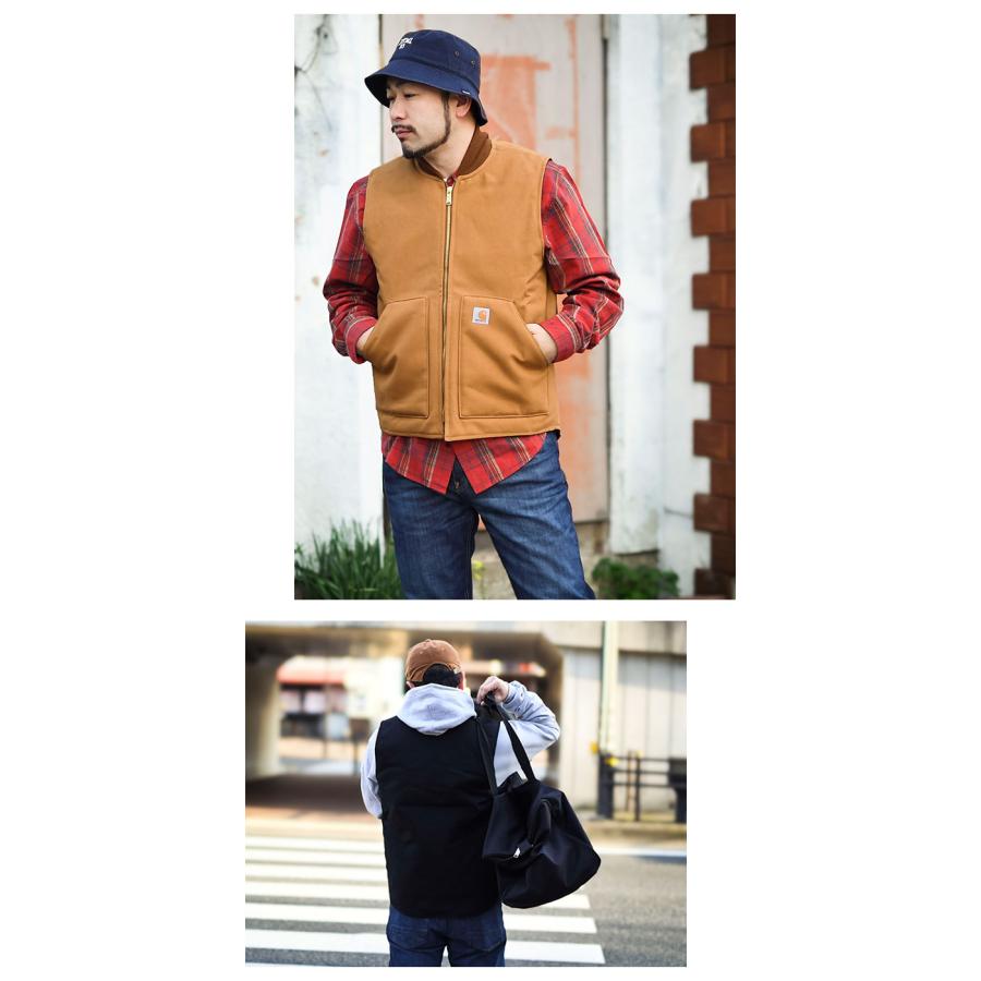 カーハート ジャケット Carhartt メンズ リラックス フィット ファーム ダック インサレーテッド リブ カラー ベスト ( Firm Duck Vest V01 OV0001-M )｜icefield｜05