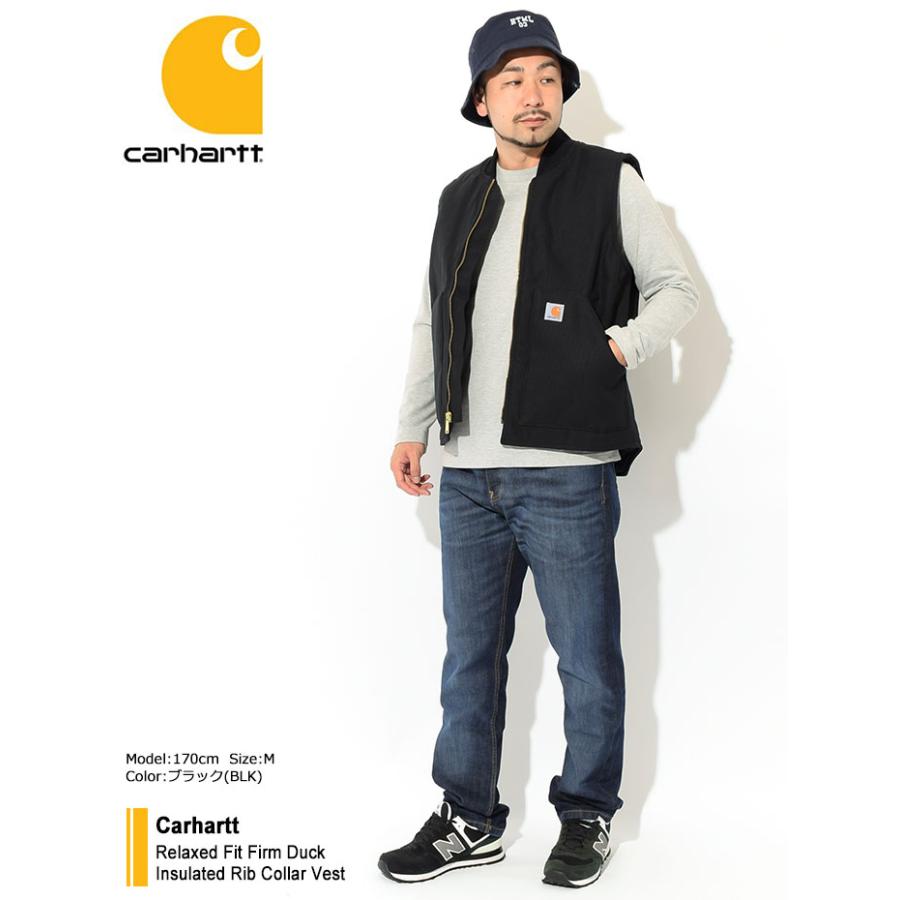 カーハート ジャケット Carhartt メンズ リラックス フィット ファーム ダック インサレーテッド リブ カラー ベスト ( Firm Duck Vest V01 OV0001-M )｜icefield｜11