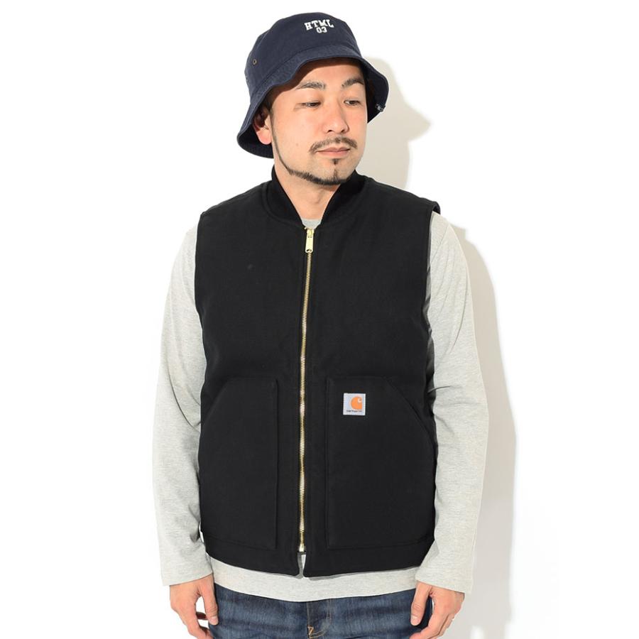 カーハート ジャケット Carhartt メンズ リラックス フィット ファーム ダック インサレーテッド リブ カラー ベスト ( Firm Duck Vest V01 OV0001-M )｜icefield｜12