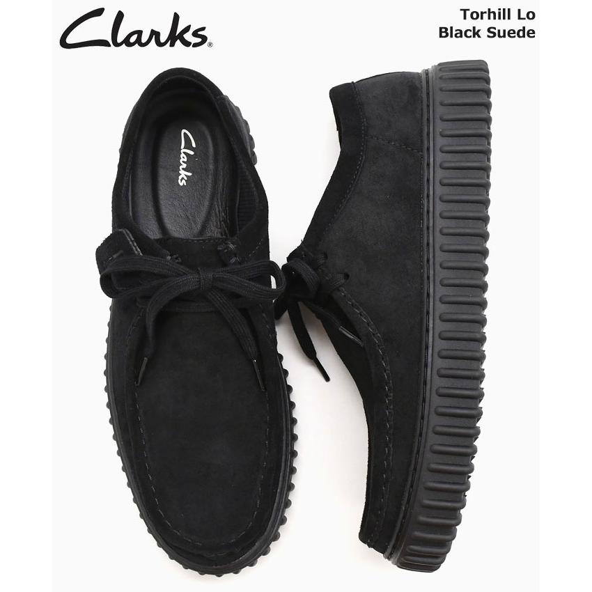 クラークス ブーツ CLARKS メンズ 男性用 トーヒル ロー Black Suede ( Torhill Lo BOOTS 厚底 モカシン ブラック 黒 メンズ靴 SHOES 26172019 )｜icefield｜02