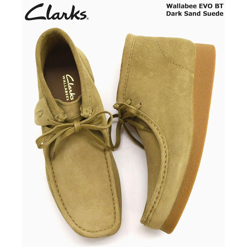 クラークス ブーツ CLARKS メンズ 男性用 ワラビー エヴォ ブーツ Dark Sand Suede ( Wallabee EVO BT BOOTS ワラビーブーツ モカシン 26172824 )｜icefield｜02