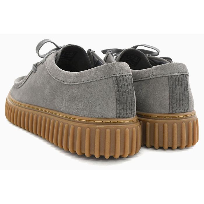 Clarks（クラークス） ブーツ メンズ 男性用 トーヒル ロー Grey Suede