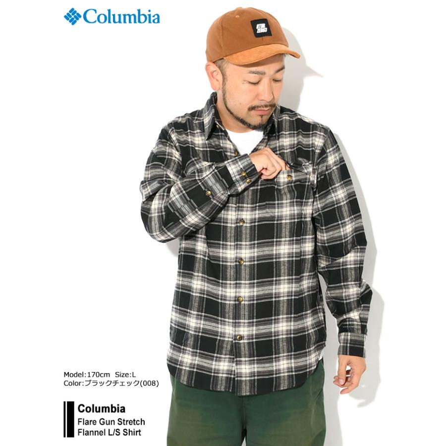 Columbia（コロンビア） シャツ 長袖 メンズ フレア ガン ストレッチ