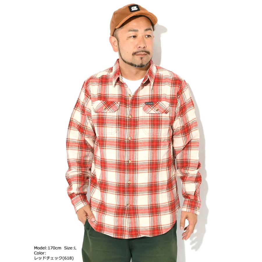 Columbia（コロンビア） シャツ 長袖 メンズ フレア ガン ストレッチ