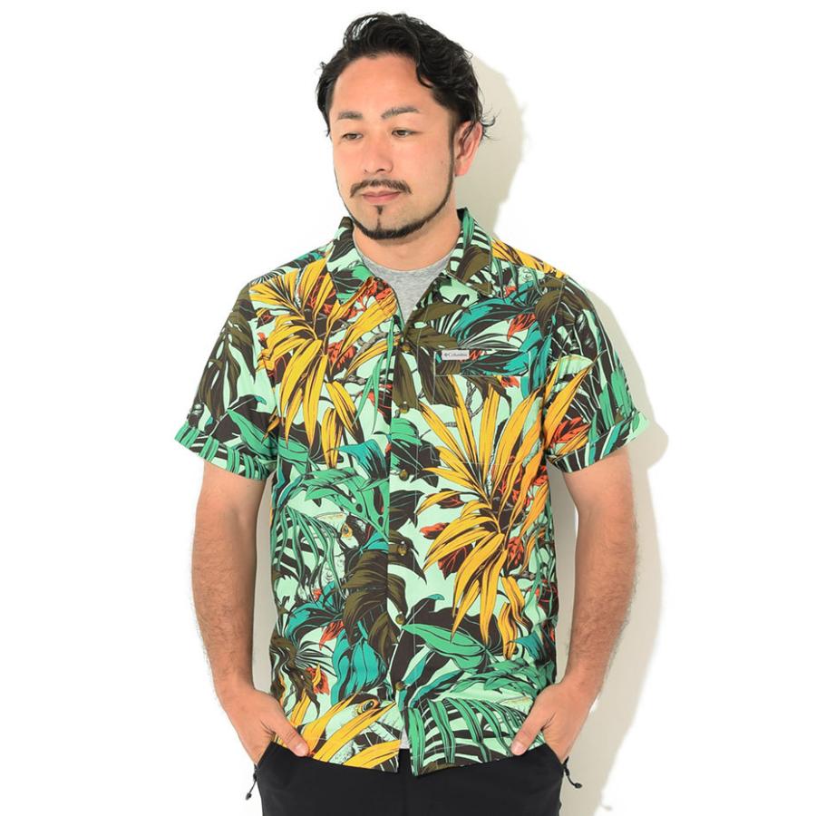 Columbia コロンビア シャツ 半袖 メンズ アウトドア エレメンツ 