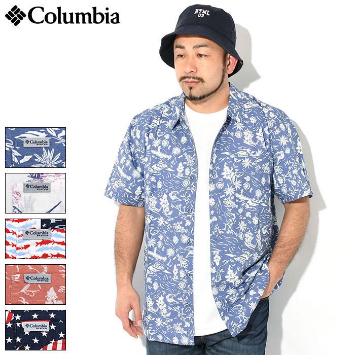 (取寄) コロンビア メンズ ターミナル タックル L/S シャツ Columbia men Terminal Tackle L/S Shirt Blue Echo Heather/White Logo Columbia（コロンビア） シャツ 半袖 メンズ トローラーズ ベスト