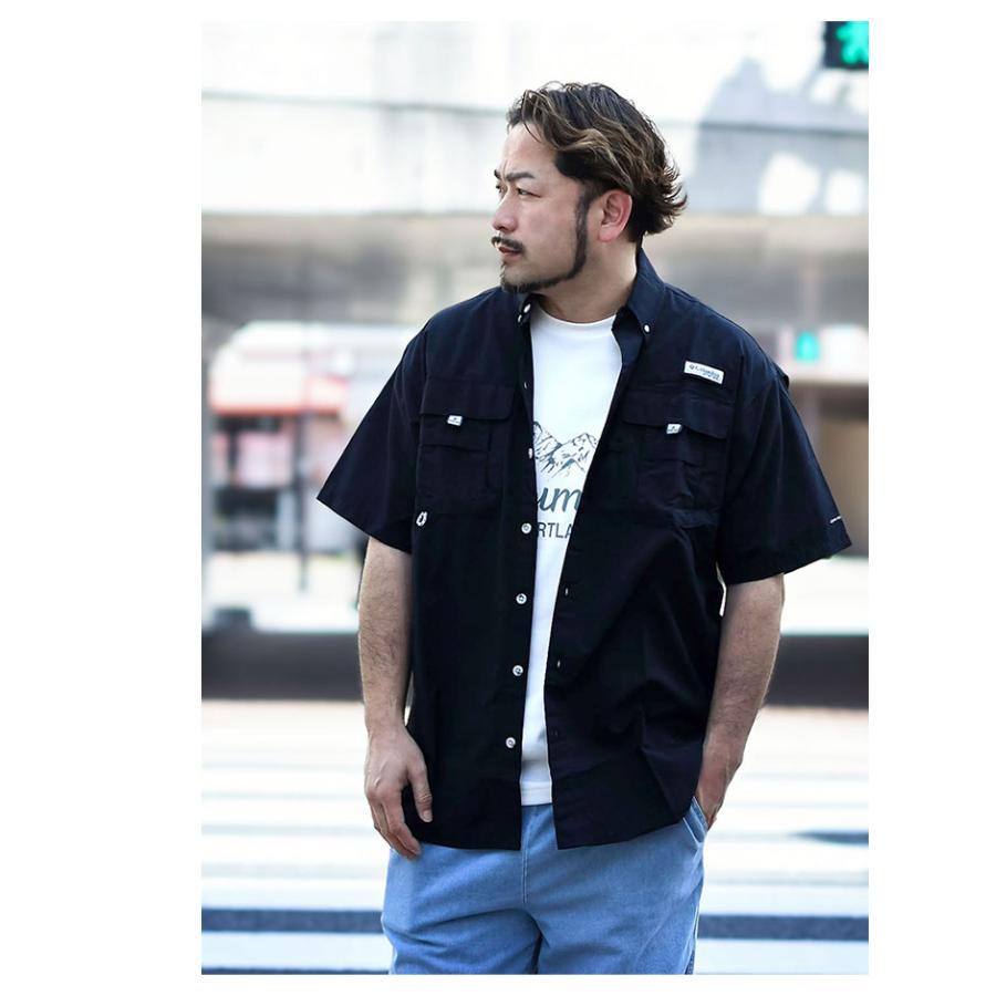 コロンビア シャツ 半袖 Columbia メンズ バハマ 2 ( Bahama II S/S Shirt UVカット ビッグシルエット オーバーサイズ カジュアルシャツ トップス FM7047 )の画像
