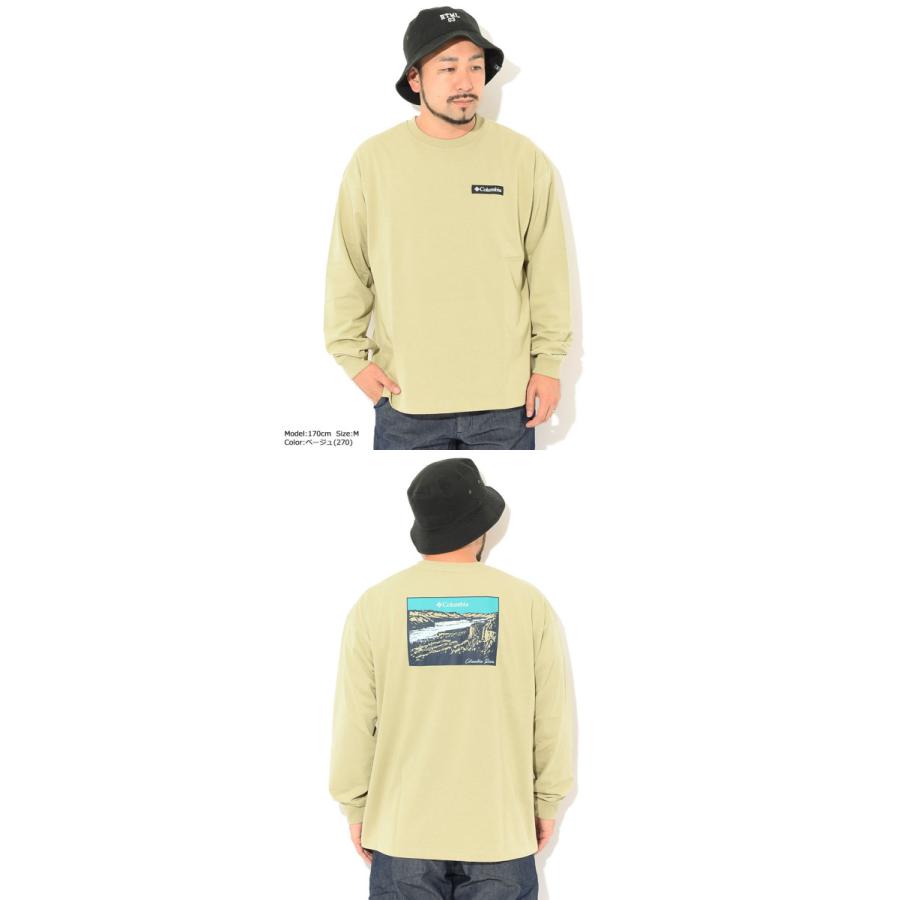 Columbia コロンビア 長袖シャツ メンズ L Columbia コロンビア Tシャツ 長袖 メンズ ハンギング ロック