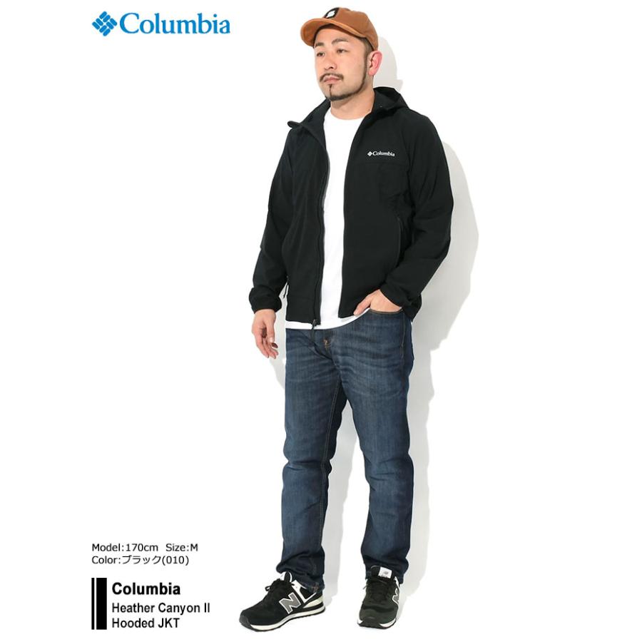 【未使用】コロンビア ヘザーキャニオンIIフーデッドジャケット Heather Canyon II Hooded Jacket L Collegiate Navy ネイビー WE1602 メンズ COLUMBIA ソフトシェル オムニシールド アウトドアウェア 登山 we1602a.jpg
