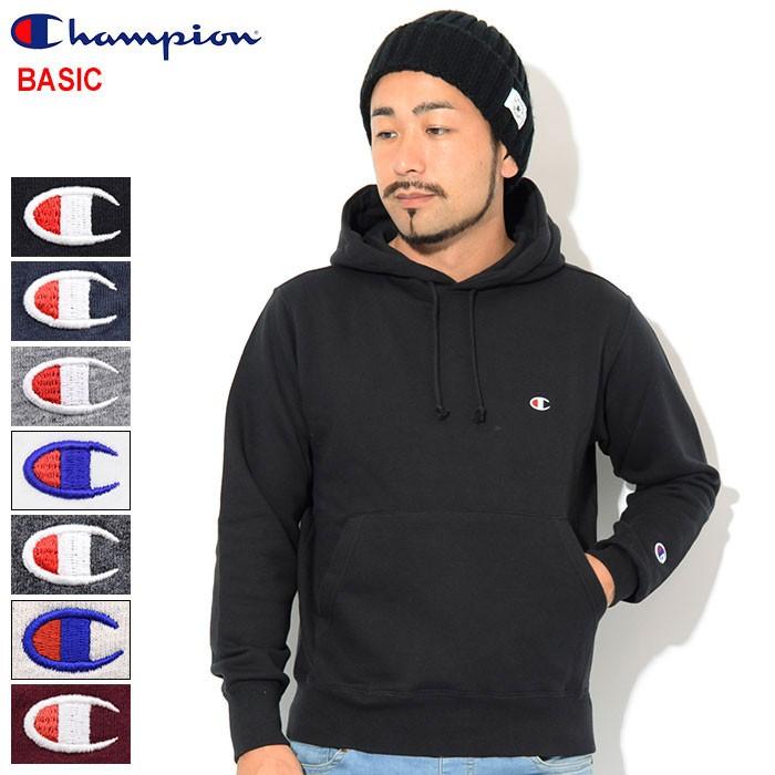 チャンピオン プルオーバー パーカー Champion メンズ C3-Q101 ( C3-Q101 Pullover Hoodie BASIC ベーシック 日本企画 スウェットシャツ )｜icefield