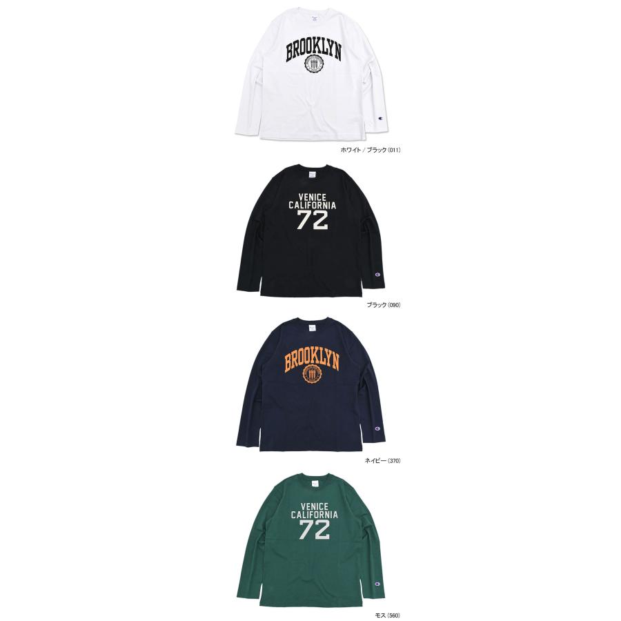 チャンピオン ロンT Tシャツ 長袖 Champion メンズ C3-X414 (C3-X414 L/S Tee BASIC ベーシック 日本企画 Cロゴ カットソー トップス 男性用)｜icefield｜10