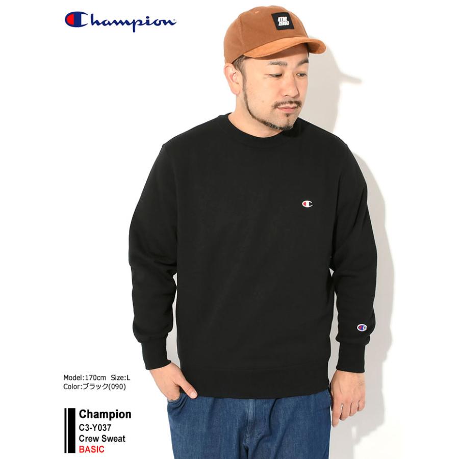 Champion（チャンピオン） トレーナー メンズ C3-Y037 クルー スウェット ( C3-Y037 Crew Sweat BASIC ...
