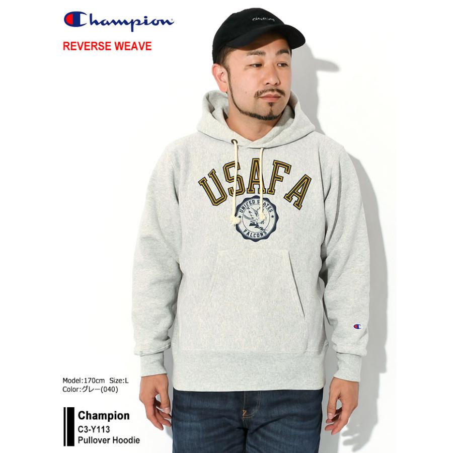 チャンピオン パーカー プルオーバー Champion メンズ C3-Y113 ( C3-Y113 Pullover Hoodie リバースウィーブ 日本企画 スウェットシャツ トップス )｜icefield｜04