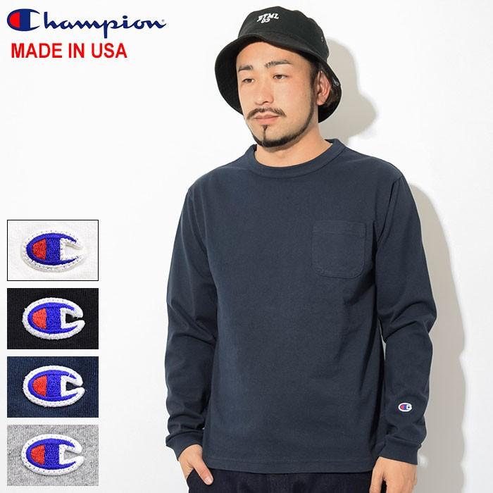 Champion チャンピオン Tシャツ 長袖 メンズ C5-P401 T1011(C5 Champion チャンピオン Tシャツ 長袖 メンズ C5-P401 T1011(C5