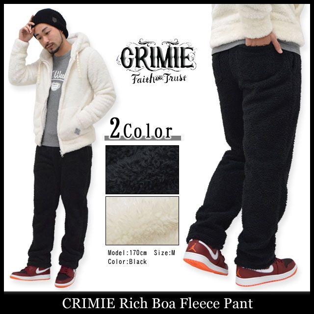 CRIMIE（クライミー） リッチ ボア フリース パンツ(crimie Rich Boa