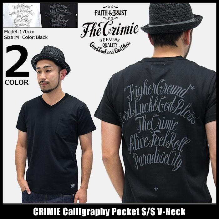 クライミー CRIMIE カットソー 半袖 メンズ カリグラフィー ポケット Vネック(crimie Calligraphy Pocket S/S V-Neck トップス)｜icefield