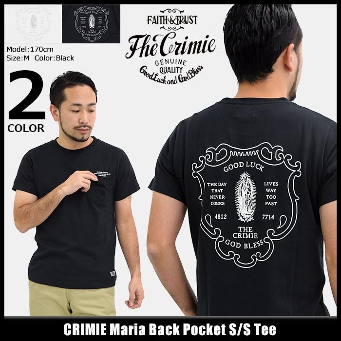 クライミー CRIMIE Tシャツ 半袖 メンズ マリア バック ポケット(crimie Maria Back Pocket S/S Tee カットソー トップス C1G5-TE05)｜icefield