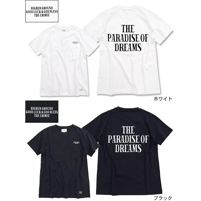CRIMIE（クライミー） Tシャツ 半袖 メンズ ロゴ クルーネック 【新品未使用タグ付き】クライミーホワイト Tシャツ バックプリント付き