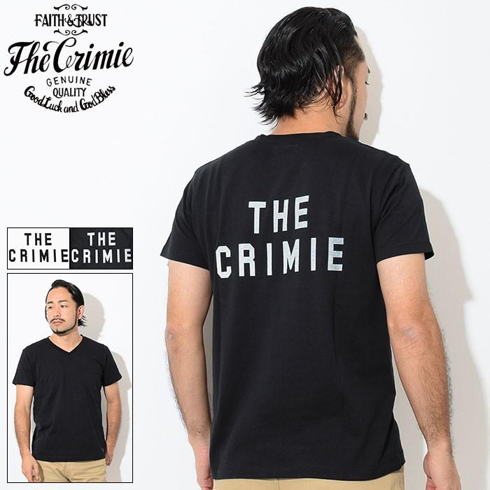 CRIMIE（クライミー） Tシャツ 半袖 メンズ ロゴ Vネック ポケット