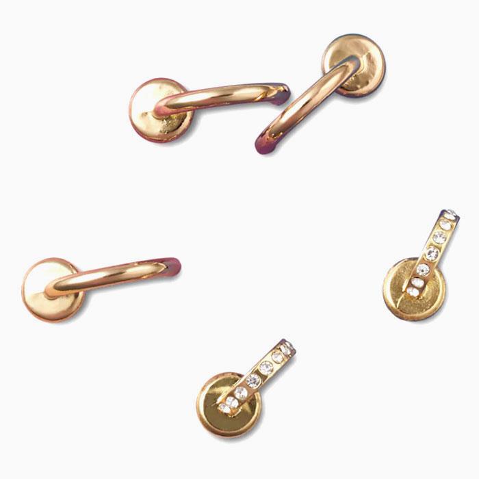 crocs クロックス ジビッツ チャーム サマー ノスタルジア ゴールド 5