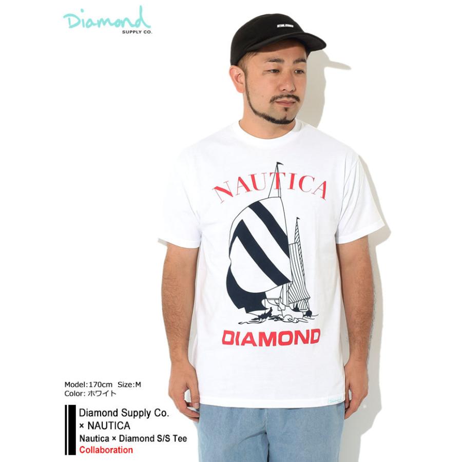 ダイアモンドサプライ Tシャツ 半袖 Diamond Supply Co メンズ ノーティカ ダイアモンド コラボ Nautica Diamond S S Tee Cdmpa405s Ice Field 通販 Paypayモール