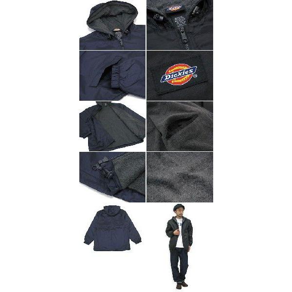 ディッキーズ Dickies 33237 フリース ラインド フーデッド ナイロン ジャケット メンズ (33-237 Fleece Lined Hooded Nylon JKT ワーク アウター)｜icefield｜03