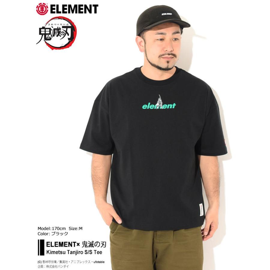 ELEMENT（エレメント） Tシャツ 半袖 メンズ 鬼滅の刃 Kimetsu Tanjiro