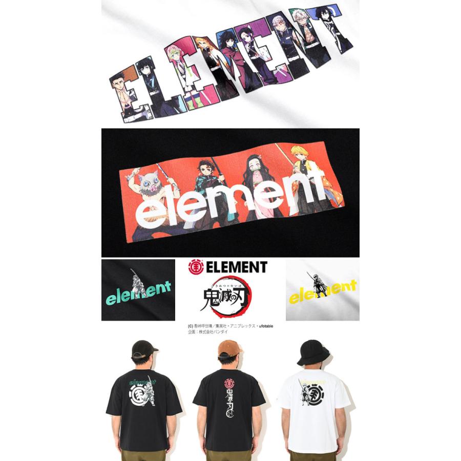 ELEMENT（エレメント） Tシャツ 半袖 メンズ 鬼滅の刃 Kimetsu Tanjiro
