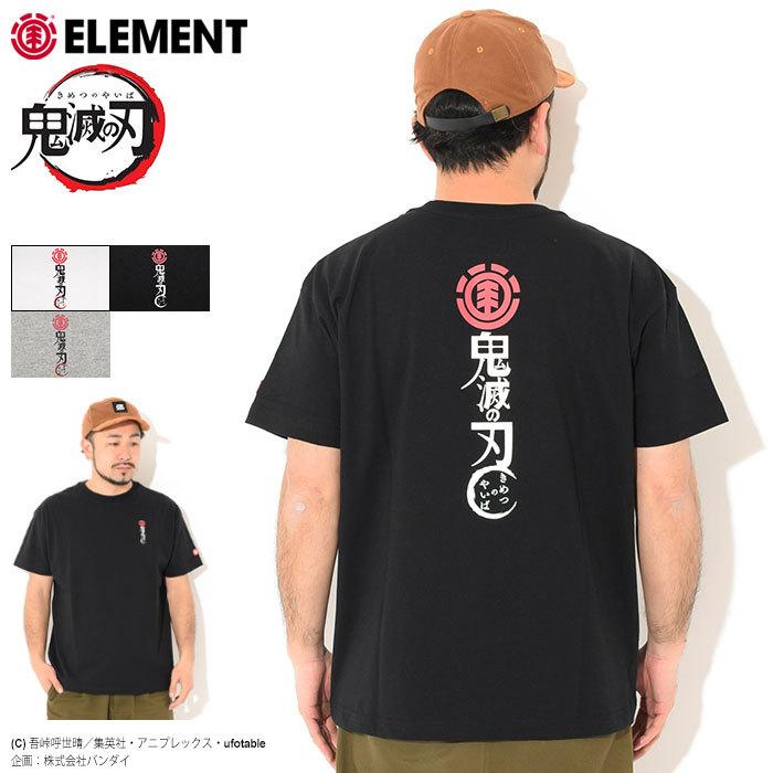 ELEMENT エレメント Tシャツ 半袖 メンズ 鬼滅の刃 Kimetsu Logo