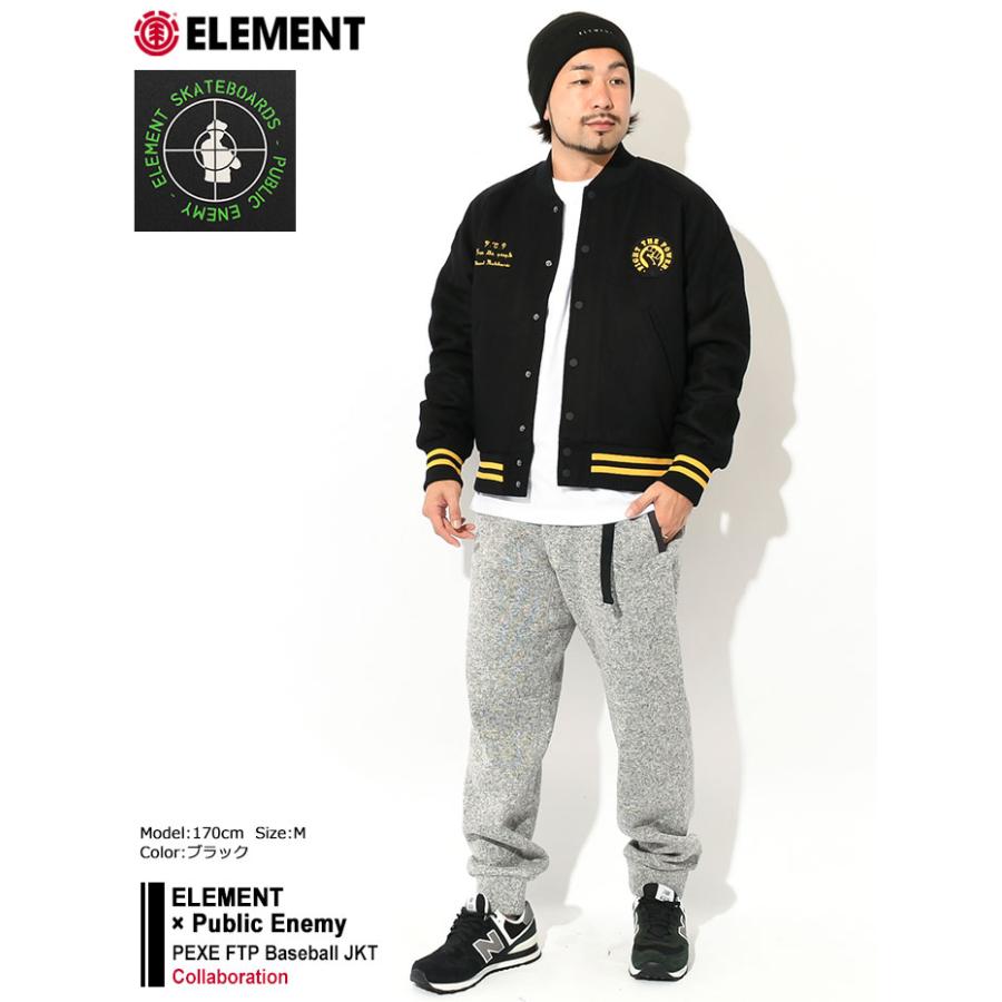 エレメント ジャケット ELEMENT メンズ パブリック エネミー PEXE FTP ベースボール コラボ (Public Enemy PEXE FTP Baseball JKT BC022-771)｜icefield｜03