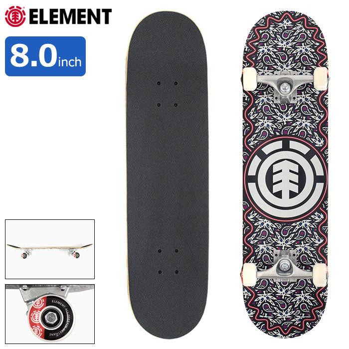 エレメント スケボー スケートボード ELEMENT コンプリート デッキ Paisel ( 8.0inch 8.0インチ 完成品 組み立て済み 国内正規品 BB027-413 )｜icefield