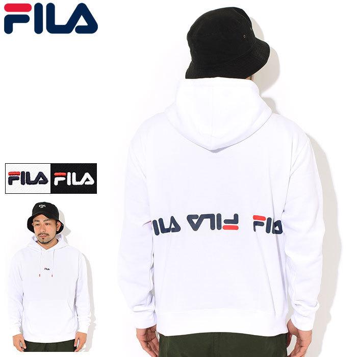 FILA（フィラ） プルオーバー パーカー メンズ バック ライン プリント