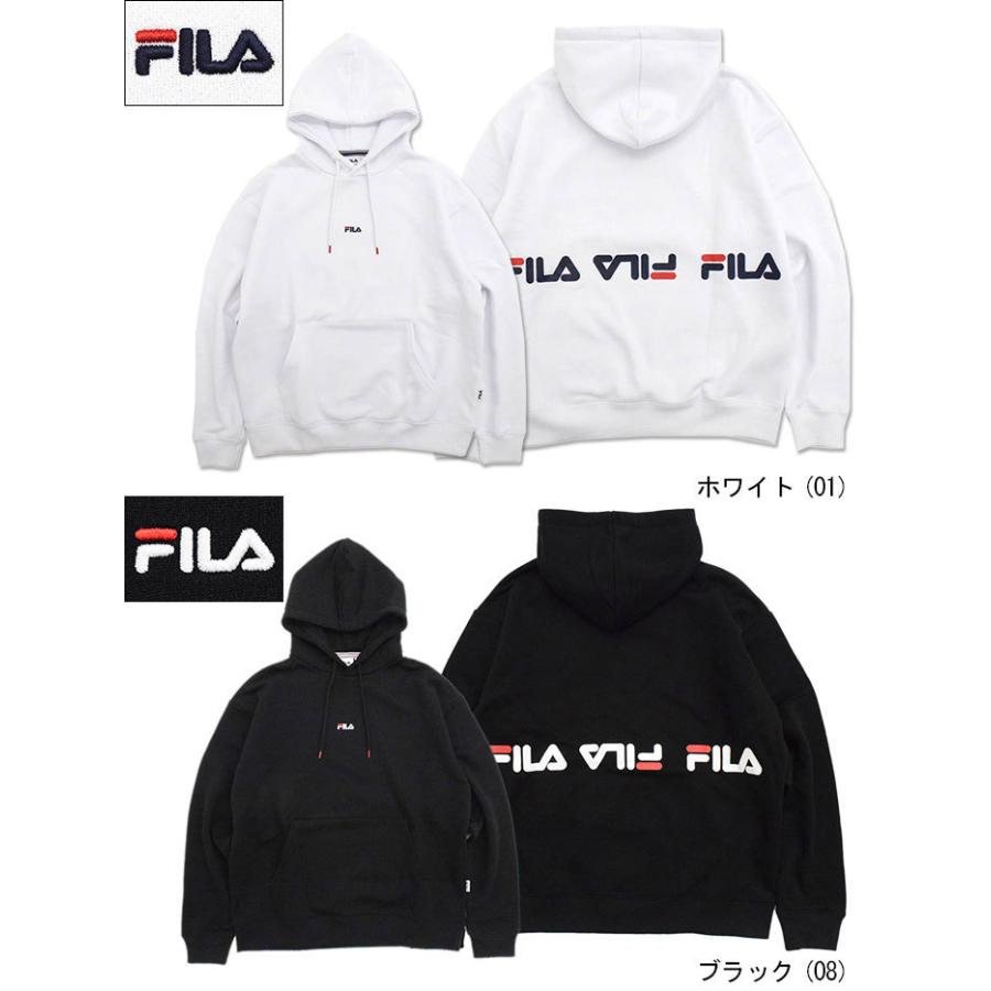 FILA（フィラ） プルオーバー パーカー メンズ バック ライン プリント