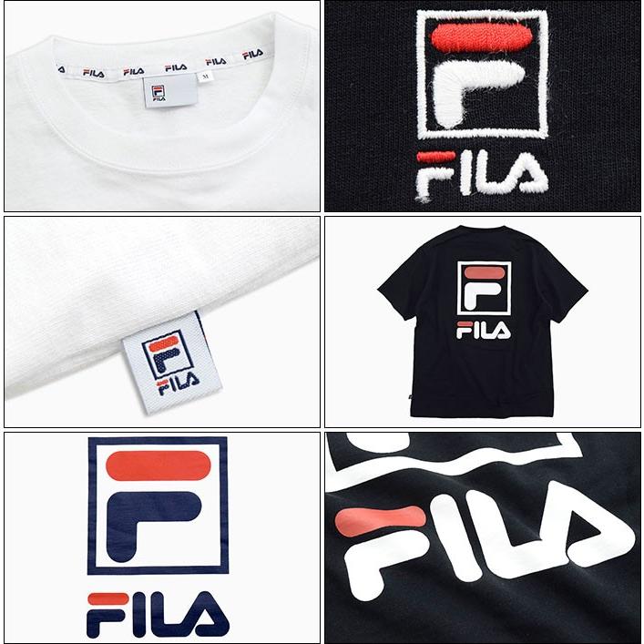 FILA（フィラ） Tシャツ 半袖 メンズ バック プリント ロゴ(FILA Back