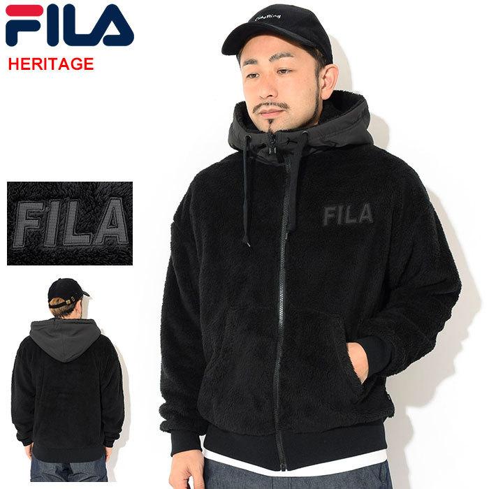 FILA（フィラ） パーカー プルオーバー メンズ ボア フリース フル
