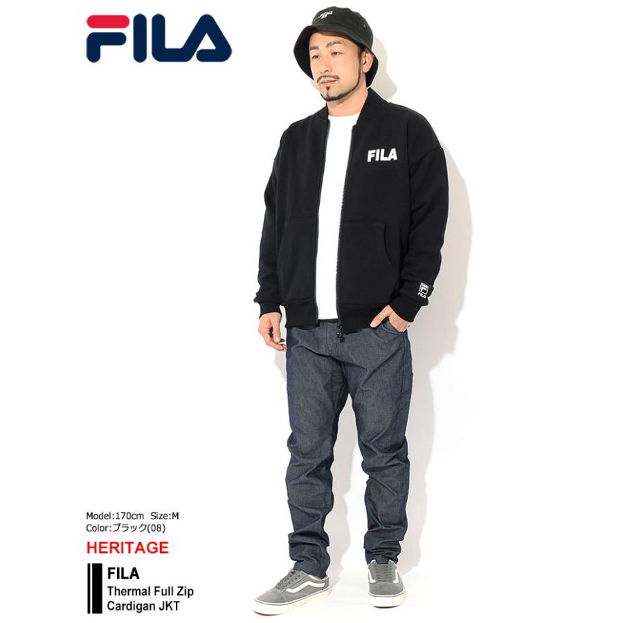 FILA（フィラ） ジャケット メンズ サーマル フル ジップ カーディガン