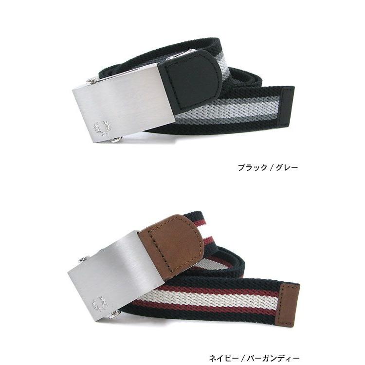 フレッドペリー FRED PERRY ストライプド ウェビング ベルト 男性用 メンズ(fred perry BT5408 Striped Webbing Belt ベルト)｜icefield｜02