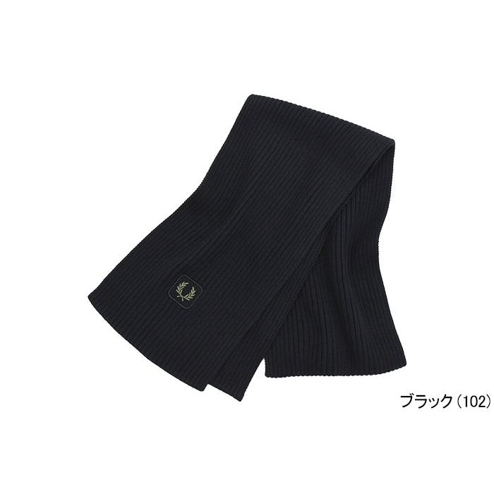 FRED PERRY（フレッドペリー） マフラー メンズ コットン リブド
