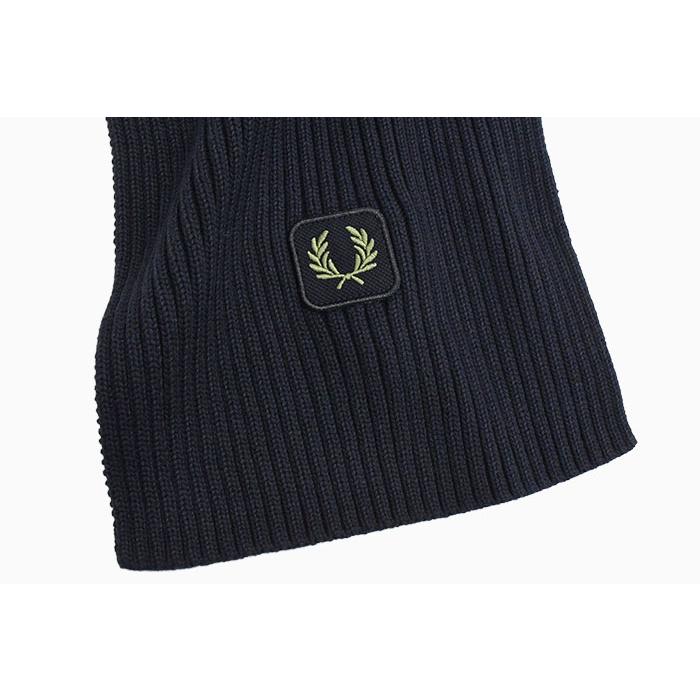 FRED PERRY（フレッドペリー） マフラー メンズ コットン リブド