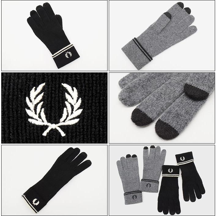 FRED PERRY（フレッドペリー） 手袋 メンズ ツイン ティップド
