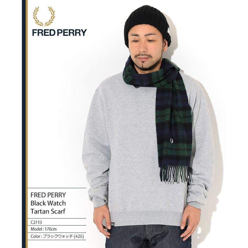 FRED PERRY（フレッドペリー） マフラー メンズ ブラックウォッチ