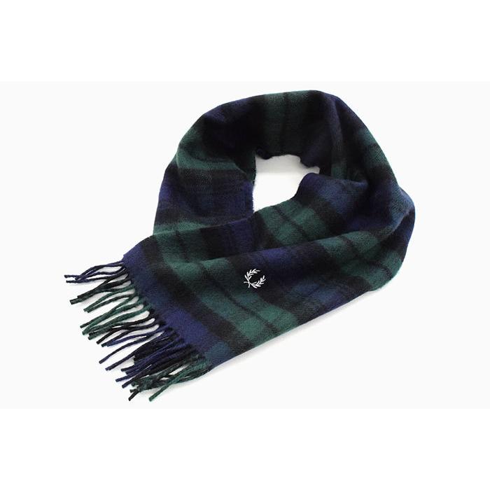 フレッドペリー マフラー FRED PERRY メンズ ブラックウォッチ