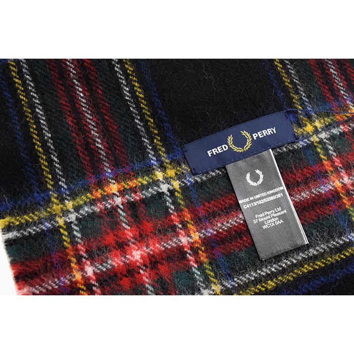 FRED PERRY フレッドペリー マフラー メンズ ブラック