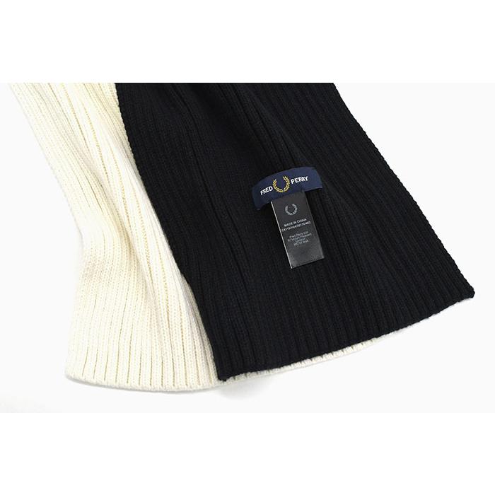 FRED PERRY（フレッドペリー） マフラー メンズ リブド スカーフ