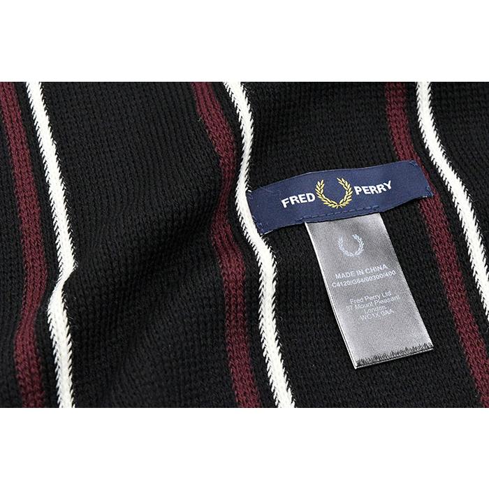 FRED PERRY（フレッドペリー） マフラー メンズ ストライプド ラッセル