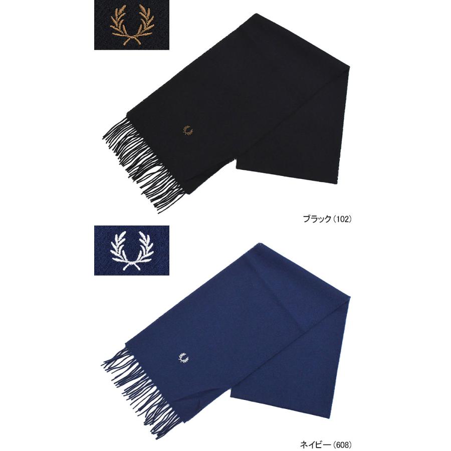 FRED PERRY（フレッドペリー） マフラー メンズ ラムウール スカーフ