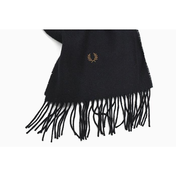 FRED PERRY（フレッドペリー） マフラー メンズ ラムウール スカーフ