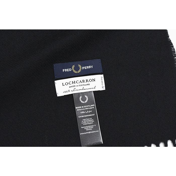 FRED PERRY（フレッドペリー） マフラー メンズ ラムウール スカーフ